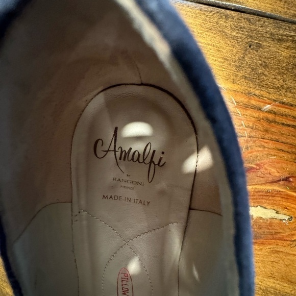 AMALFI by Rangoni navy suede blue round block heel NWOT size 11 - Picture 9 of 11